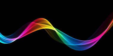 Güzel soyut gökkuşağı ışık dalgası fütüristik arkaplan