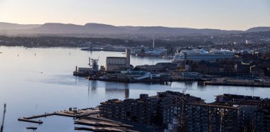 Ekeberg restoranı Oslo sentrum Norveç 'ten görüntü