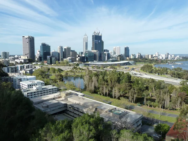 Blick Vom Kings Park Auf Die Stadt Perth Westaustralien Australien — Stockfoto