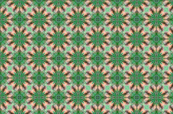 Kleurrijke Natuurlijke Abstracte Decoratieve Sierlijke Naadloze Patroon Textiel Print Keramische — Stockfoto