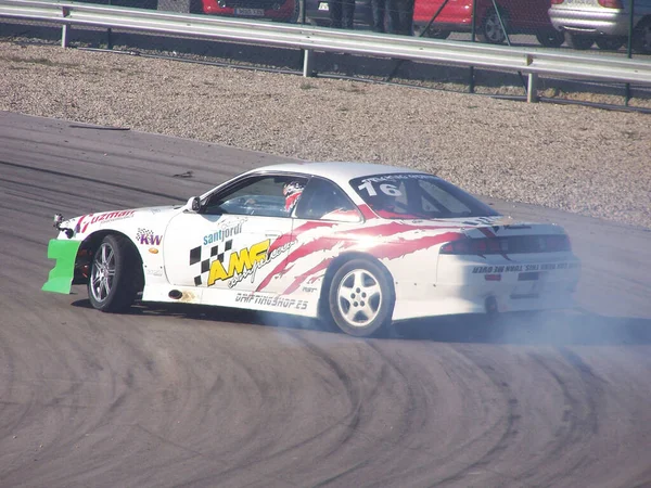 Tuning Car Modified Drift Track Japan Model Nissan Silvia S14 — Stock Photo, Image