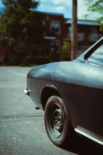 Vertical Shot Side Vintage American Car — Stock Photo, Image