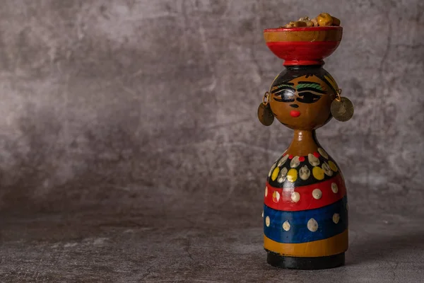 Malaga Spain May 2022 Hand Painted Terracotta Figure Traditional Handmade — Stock Photo, Image