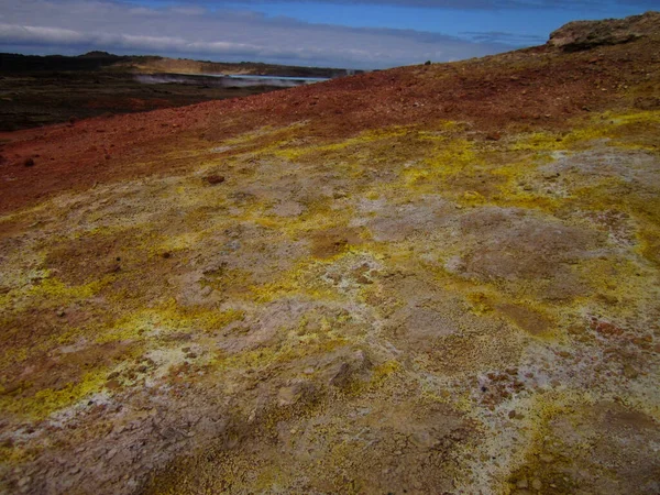 Stinky Sulfur Fields Iceland — Stock Photo, Image