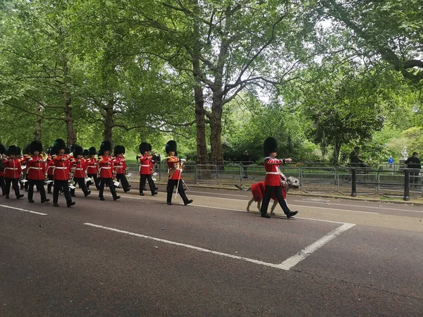 Number Guards Queen Practicing Platinum Jubilee Pageant James Park — Stock Photo, Image