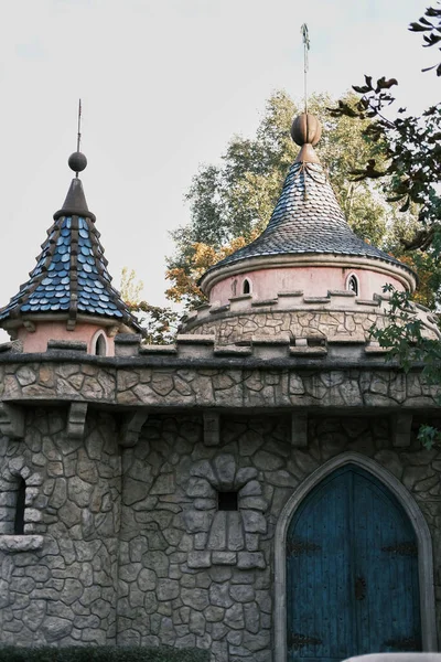 Colpo Verticale Del Castel Parcul Copiilor Circondato Alberi Verdi Timisoara — Foto Stock