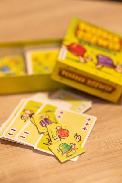 Tiro Vertical Polonês Pedzace Zolwie Jogo Tabuleiro Por Reiner Knizia — Fotografia de Stock