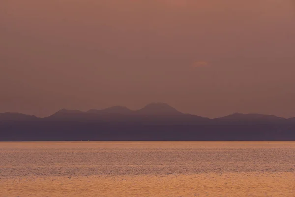 Una Vista Panorámica Isla Geysum Egipto Rodeada Por Mar Rojo — Foto de Stock