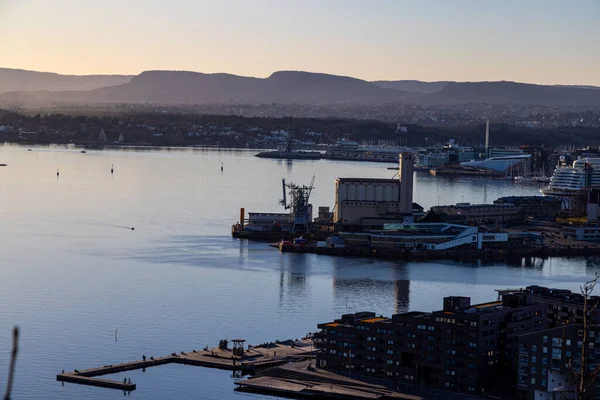 Blick Vom Ekeberg Restaurant Oslo Norwegen — Stockfoto