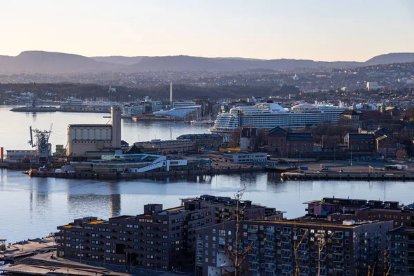 Blick Vom Ekeberg Restaurant Oslo Norwegen — Stockfoto