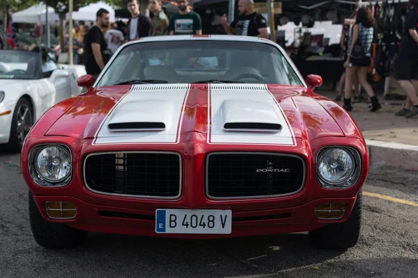 Classic Usa Car Parked Street Pontial Firebird Formula 400 — Stock Photo, Image