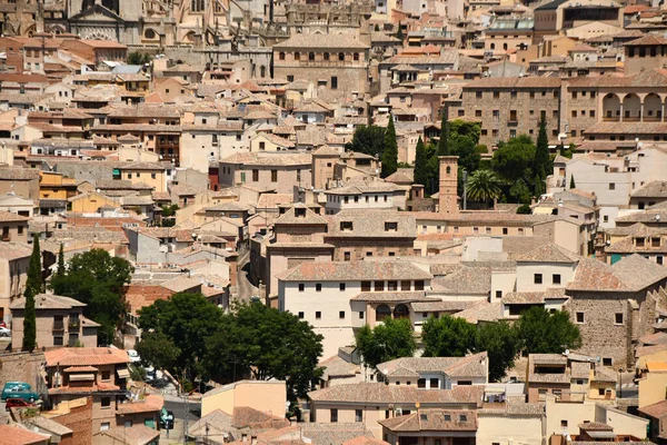Een Prachtig Uitzicht Huizen Berg Toledo Spanje — Stockfoto