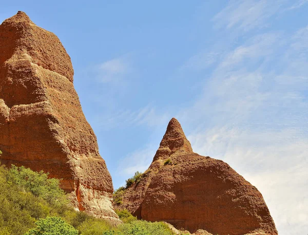 Ville Las Medulas Est Située Dans Région Bierzo Léon Cette — Photo