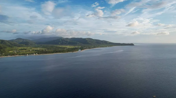 Eine Schöne Luftaufnahme Einer Landschaft Mit Insel Und Meer Unter — Stockfoto