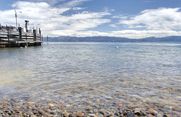 Lago Tahoe Olhando Para Oeste Sunnyside Lodge Direção Incline Village — Fotografia de Stock