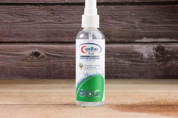 Closeup Shot Sanitizer Spray Keep Our Hand Clean Virus Covid — Stock Photo, Image