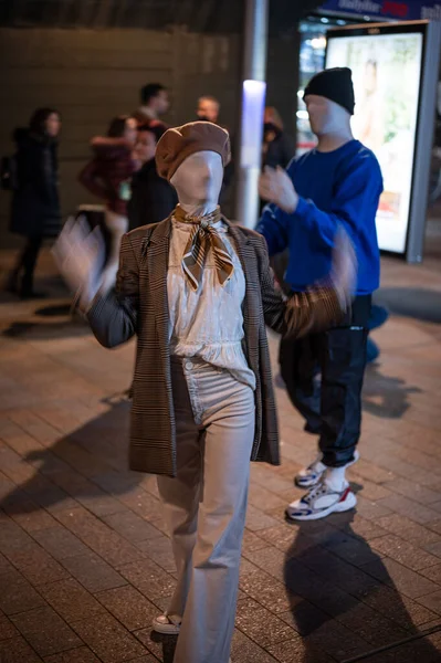 Danseuse Rue Aux Fêtes Quartier — Photo