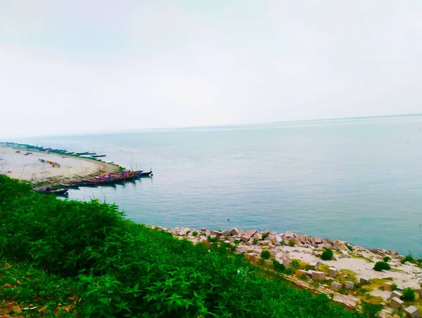 Une Belle Photo Une Rivière Padma Bangladesh — Photo