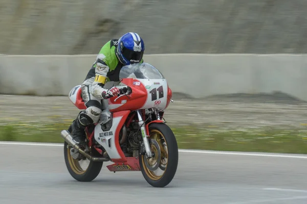 Szybki Włoski Motocykl Torze Moto Guzzi Lemans Przewodniczący — Zdjęcie stockowe