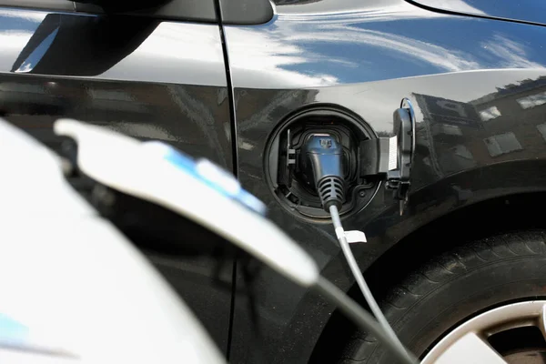 Voertuig Met Elektrische Motor Eco Auto Cha — Stockfoto