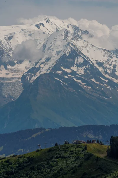 Uma Vista Panorâmica Das Montanhas Dos Alpes França — Fotografia de Stock