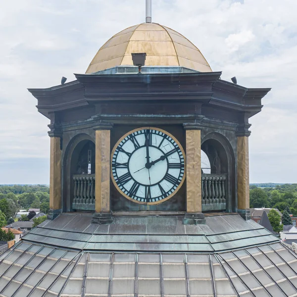 Disparo Vertical Torre Del Reloj Del Juzgado Del Condado Boone —  Fotos de Stock