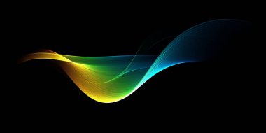 Güzel soyut gökkuşağı ışık dalgası fütüristik arkaplan