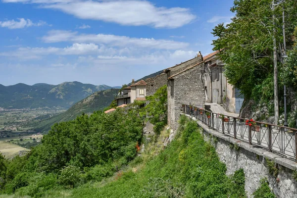Paesaggio Intorno Marsicovetere Villaggio Tra Montagne Della Basilicata — Foto Stock