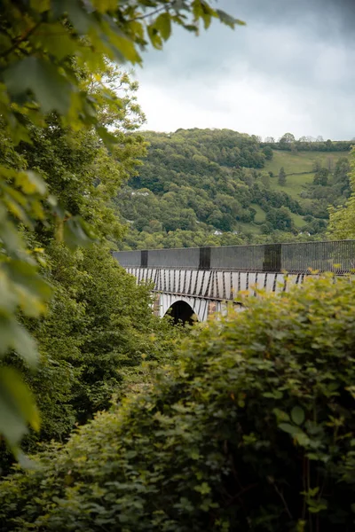 Une Belle Vue Sur Aqueduc Pontcysyllte Aqueduc Navigable Trevor Wrexham — Photo