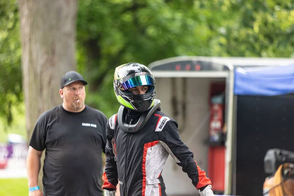 Quincy Grand Prix Birkaç Kart Takımı Çoklu Motor Sporları Etkinlikleri — Stok fotoğraf