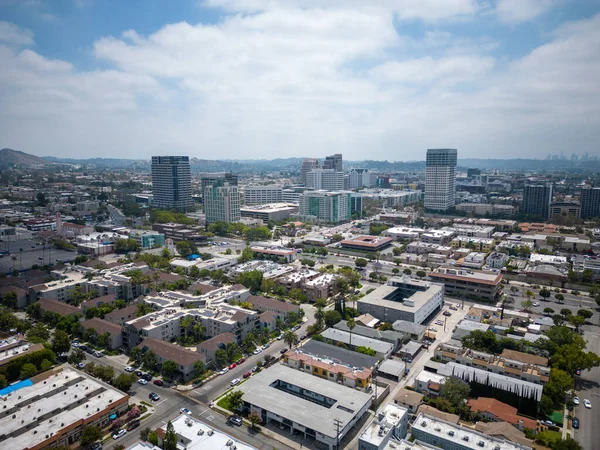 Een Luchtfoto Van Architectuur Glendale Californië Een Bewolkte Dag — Stockfoto