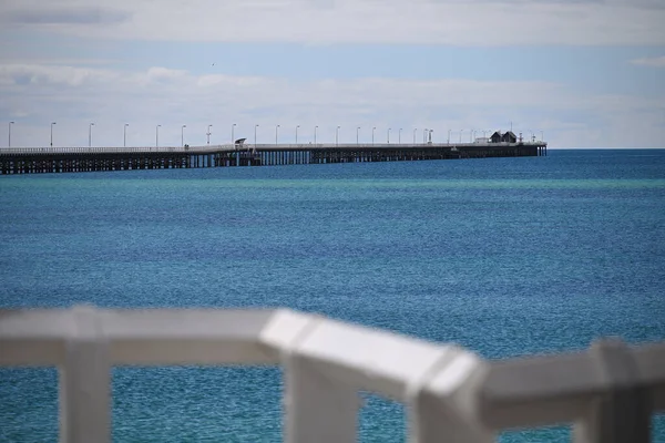 Beautiful Shot Busselton Jettty Seen Sea Sunny Day Western Australia — Stock Photo, Image