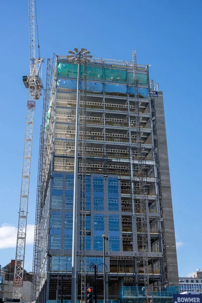 Construcción Bank House Nuevo Espacio Oficinas Para Ciudad Pilgrim Place —  Fotos de Stock