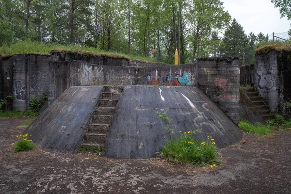 Das Vardaas Fort Ist Ein Küstenfort Mit Zwei Riesigen 380Mm — Stockfoto