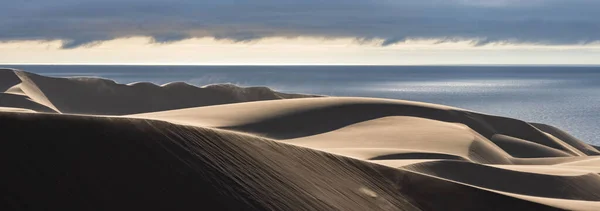 Namibië Namibische Woestijn Landschap Van Gele Duinen Vallen Zee — Stockfoto