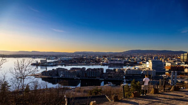 Vista Desde Restaurante Ekeberg Oslo Noruega — Foto de Stock