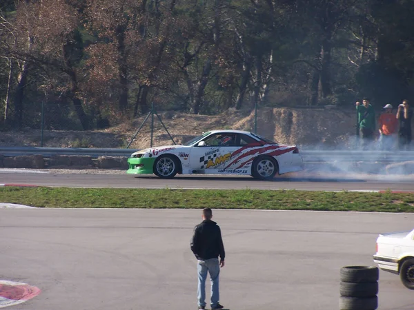 Tuning Autó Módosítva Drift Pálya Japán Modell Nissan Silvia S14 — Stock Fotó