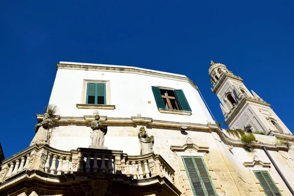 Architektura Barokowa Lecce Miasto Regionie Puglia Ita — Zdjęcie stockowe