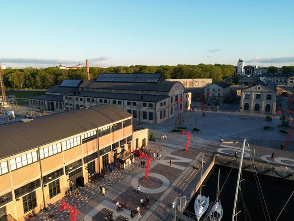 Aerial View Kai Art Center Noblessner Port Noblessner Tallinn — Stock Photo, Image