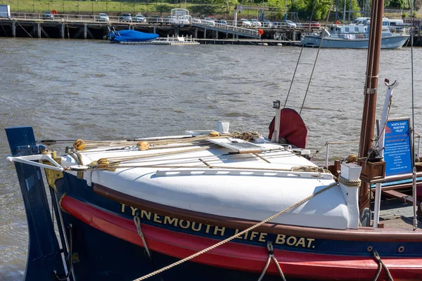 North East Maritime Trust Tynemouth Life Boat Restored Traditional Vessel — Stock Photo, Image