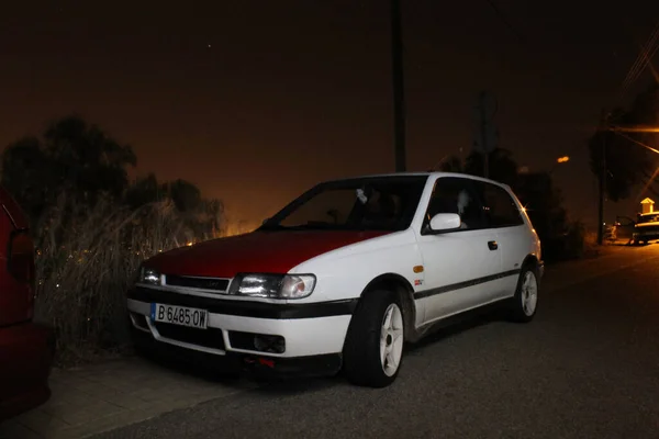 Japão Tração Dianteira Carro Esporte Nissan Sunny 0Gti — Fotografia de Stock