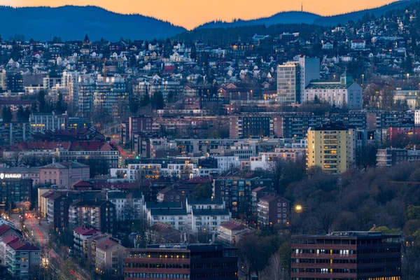 Oslo City Center Seen View Ekeberg Norway — Stock Photo, Image