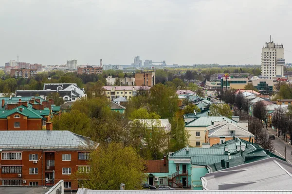 Uitzicht Vanaf Klokkentoren Van Kerk Van Johannes Evangelist Kolomna Stad — Stockfoto