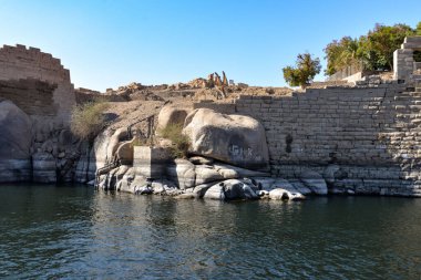 Mısır 'da Aswan Nil gezisi manzarası