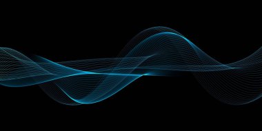 Akan ızgara hattıyla güzel soyut bir arkaplan. Dinamik dalgalar