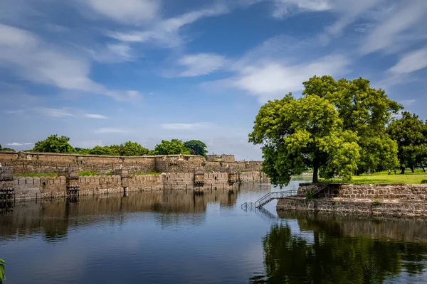 Vellore Fort Large 16Th Century Fort Situated Heart Vellore City — Stock Photo, Image