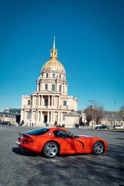 Carros Antigos Rua Paris — Fotografia de Stock