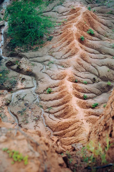 Tiro Vertical Das Formações Rochosas Deserto Tatacoa Colômbia — Fotografia de Stock