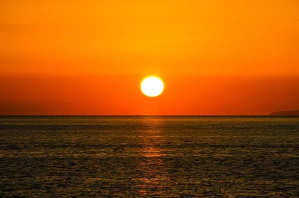 位于西班牙Tenerife加那利岛的大西洋日落 — 图库照片