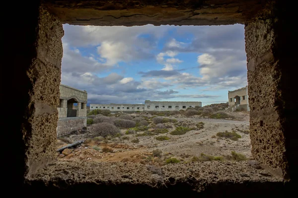 Bâtiments Abandonnés Une Base Militaire Tenerife Îles Canaries Espagne — Photo